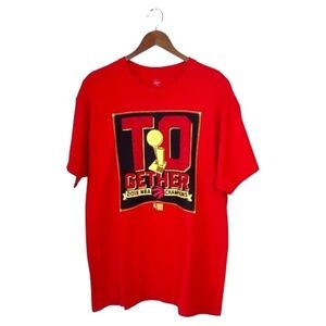 Toronto Raptors NBA 2019 Basketball Champions Short Sleeve Red T Shirt L